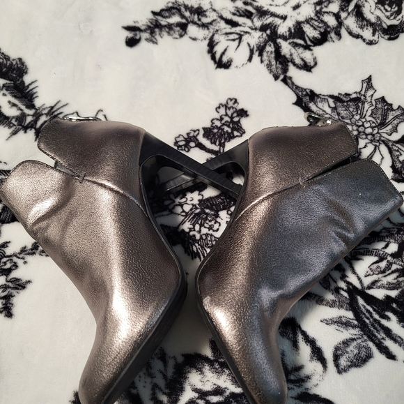 Zara Trafaluc Silver Ankle Boots, 6 - Picture 10 of 12